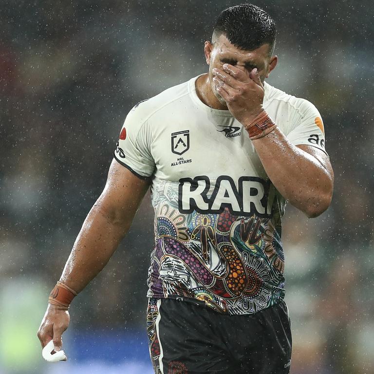 Do David Fifita’s troublesome ribs scare you off starting with him? Picture: Mark Metcalfe/Getty Images