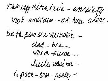 Psychiatric notes released to public abotu Aurora Theater killer James Holmes. Handwitten by social worker Margaret Roath, typed ones by Dr Fenton