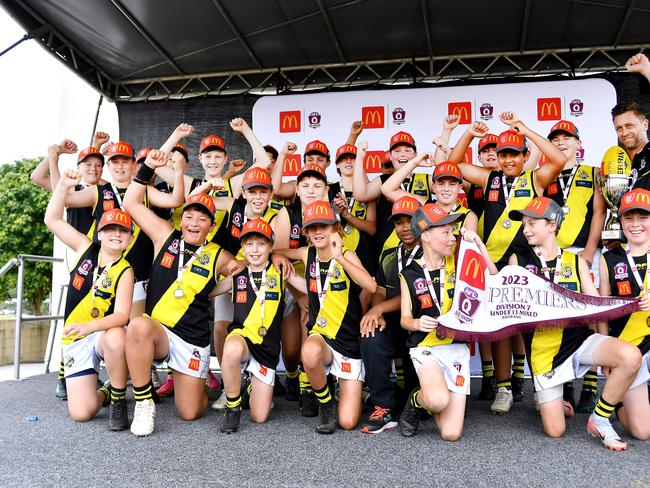 Action from Saturday's McDonaldâ€™s South East Queensland Youth Grand Finals played at Yeronga AFC. 2 September 2023. Picture, John Gass
