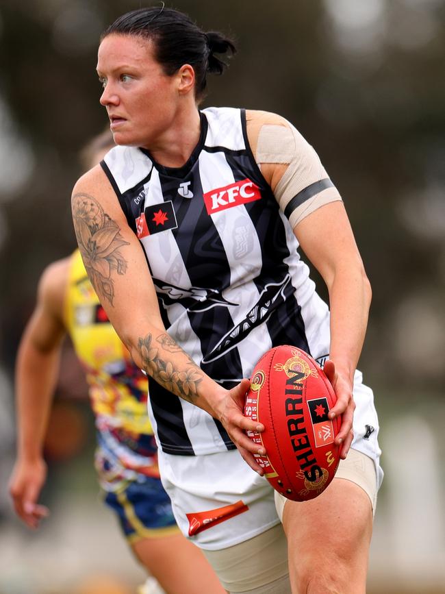 Stacey Livingstone is set to play her 50th AFLW game.