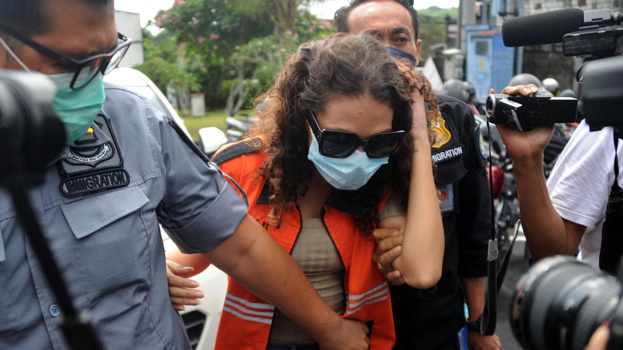 Heather Mack has been arrested in the US after being released from prison in Bali early last week. Picture: Sonny Tumbelaka / AFP