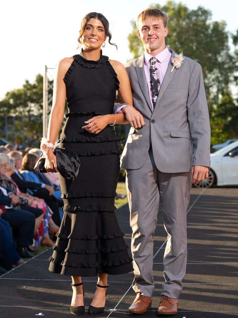 Laura Collins and Jhett Page at the 2024 Rockhampton Grammar School formal.