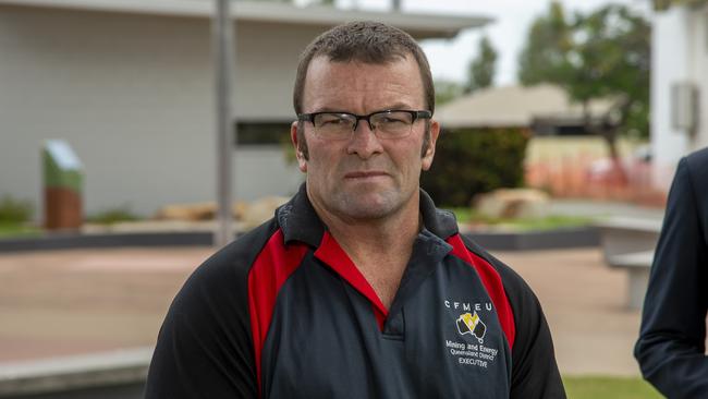 CFMEU Mining and Energy Queensland District President Stephen Smyth. Picture Daryl Wright