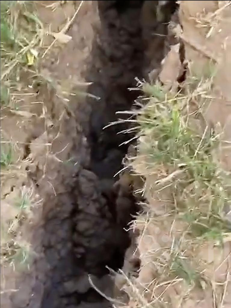 Giant Crack In Road Sparks Chaos, Residents Evacuated In China 