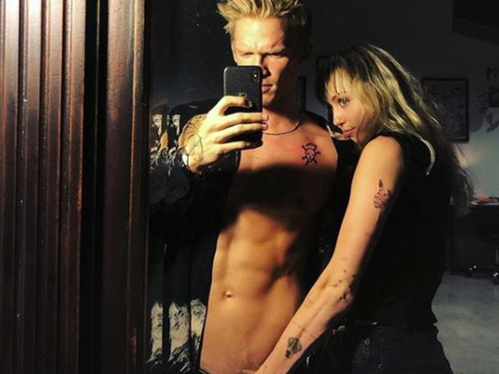 Miley Cyrus and Cody Simpson share a racy selfie.