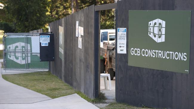 A GCB Constructions site on the Gold Coast.