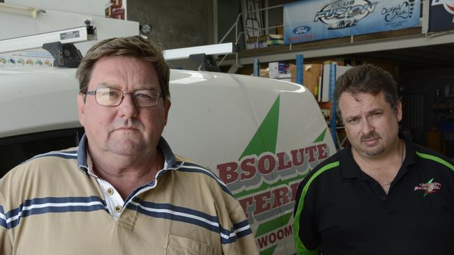 PREPARED TO DEFEND: Absolute Batteries co-owners David Gough and Brad Cooper have beaten Mitsubishi Japan over its trademark claim to IP Australia for the word "absolute".