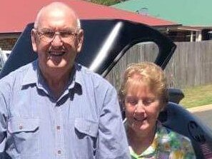 The latest Queensland victim who travelled on the Ruby Princess, Des Williams, with his wife Bev.