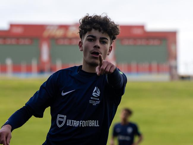 Jul 16: Match action in the 2024 National Youth Championships U15 Boys between Victoria Blue and NSW Metro White at Win Stadium (Photos: Damian Briggs/Football Australia)