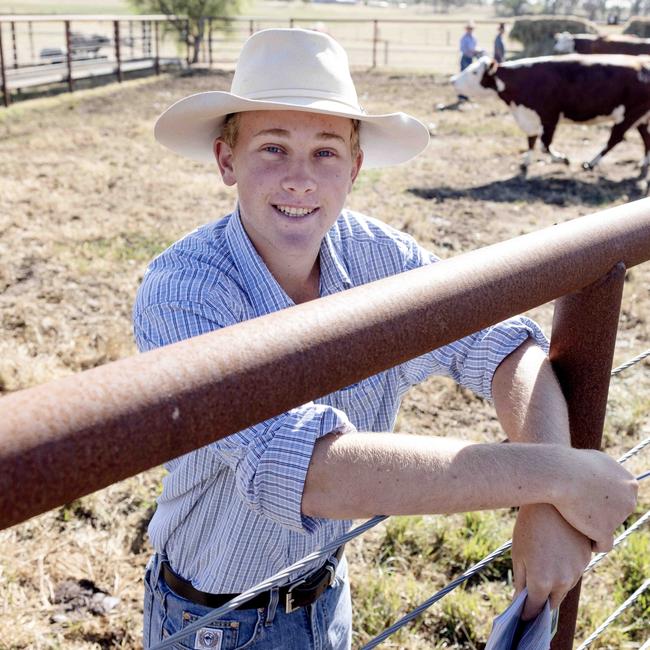 Julius Hollingsworth of Gloucester NSW pictured at the Yarram Park Stud Female Dispersal. Picture: Nicole Cleary