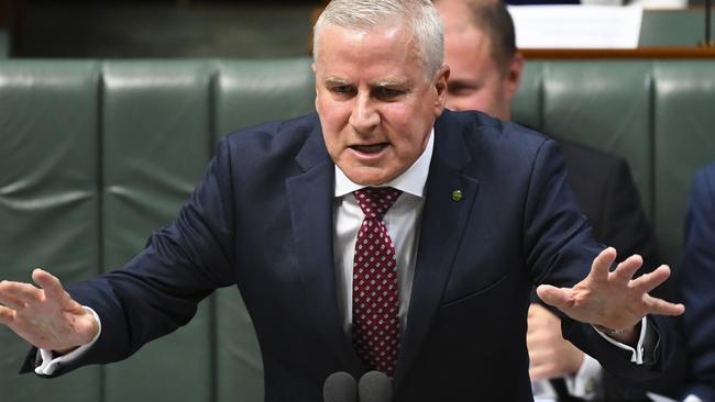 Michael McCormack in the House of Representatives on Wednesday. Picture: AAP.