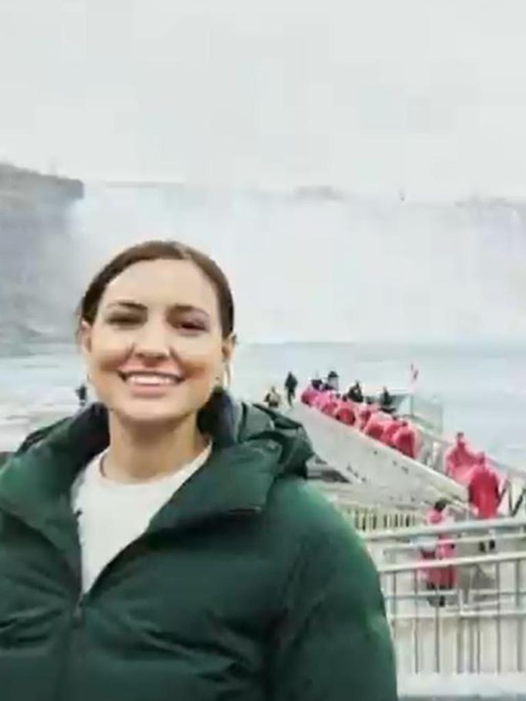 Constable Rachel McCrow during her travels. Picture: Sky News