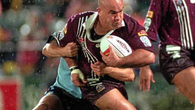 ORIGIN LEGEND: Central Queensland&#39;s Jason Hetherington playing in one of his eight Origin games for the mighty Maroons. Picture: Getty Images