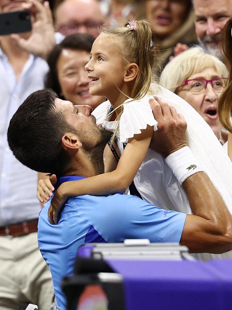 Novak Djokovic wearing a custom 24-shirt as a tribute to Kobe Bryant with  the caption Mamba Forever : r/tennis
