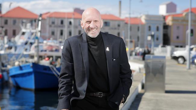 Hobart Lord Mayor Ron Christie on the Hobart waterfront. Picture: RICHARD JUPE