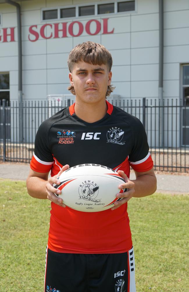 Zane Bethel from Kirwan State High School's rugby league program.