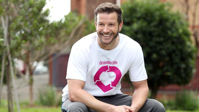Luke Jacobz is putting his support behind Donate Life Australia. Picture: Tim Hunter
