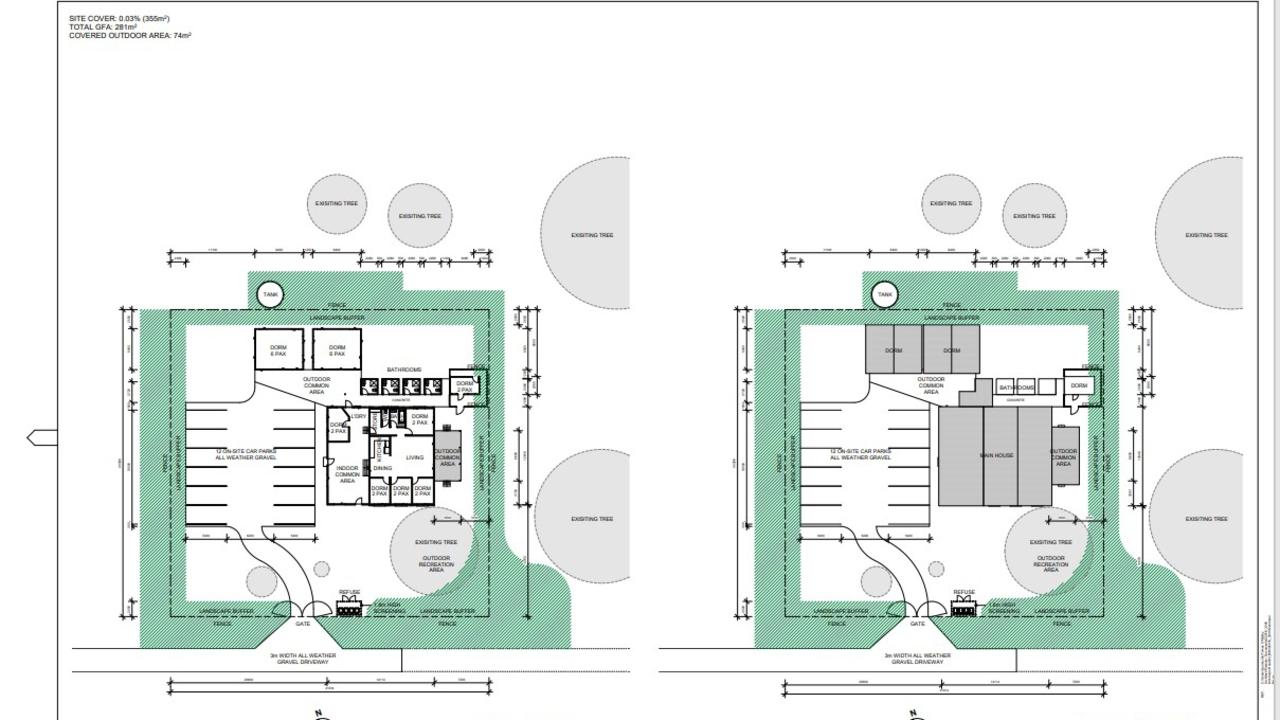 Proposed construction plan for accommodation