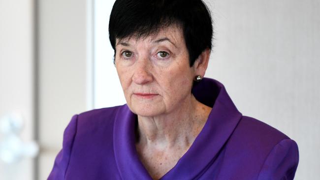 Chief Executive of Business Council of Australia Jennifer Westacott is seen during a roundtable to map-out the IR reform working group process at the MLC Centre in Sydney, Wednesday, June 3, 2020. (AAP Image/Bianca De Marchi) NO ARCHIVING