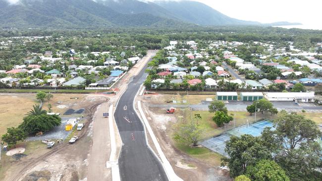 Cairns Regional Council sis nearing completion of roadwork upgrades of Miami Road, between Trinity Beach Road and Poolwood Road, Kewarra Beach. Picture: Brendan Radke