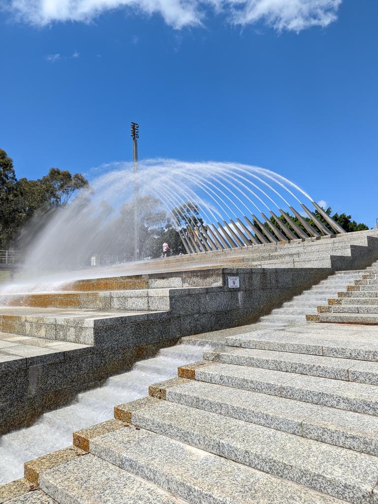 Photo taken with Long Exposure mode. Picture: Lauren Chaplin/news.com.au