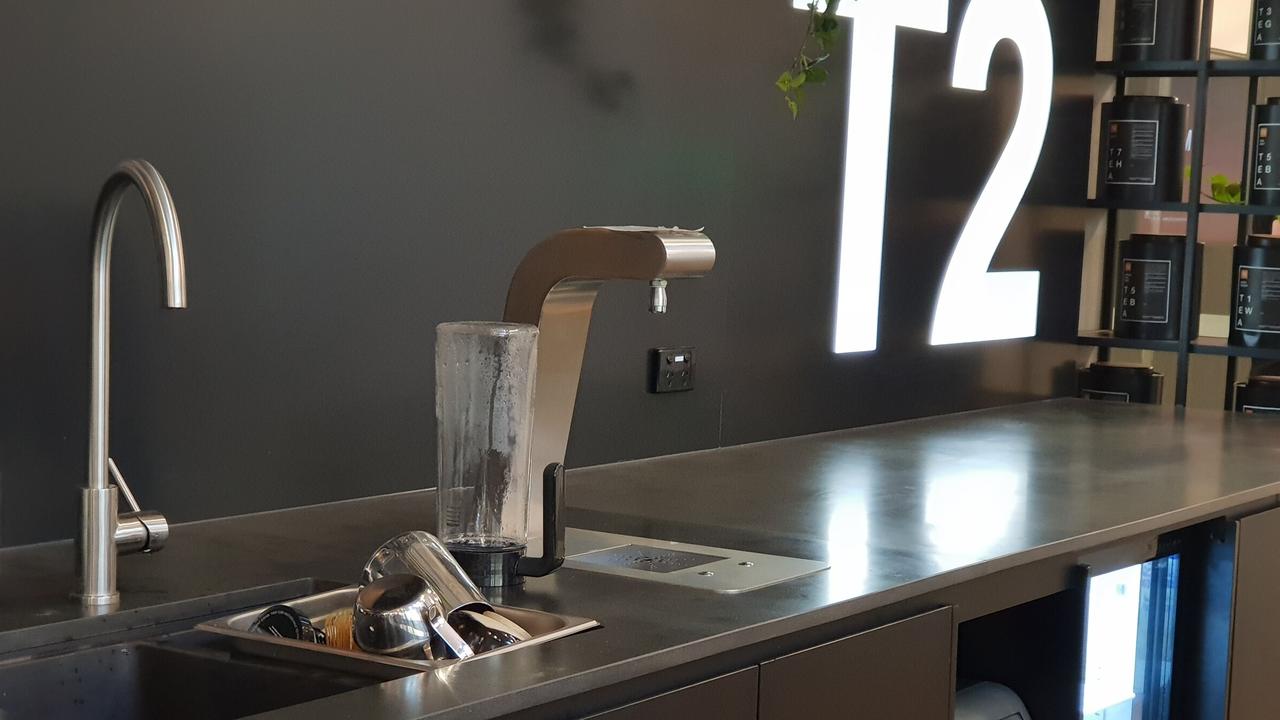 T2 chose Betta Stone to kit of their green-star sustainability rated store in Westfield Bondi Junction. Picture: Betta Stone.