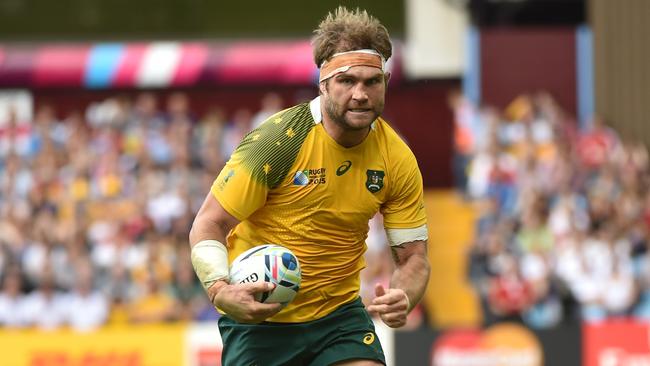 Australia's flanker Ben McCalman had a dominant win during the Pool A match of the 2015 Rugby World Cup between Australia and Uruguay.