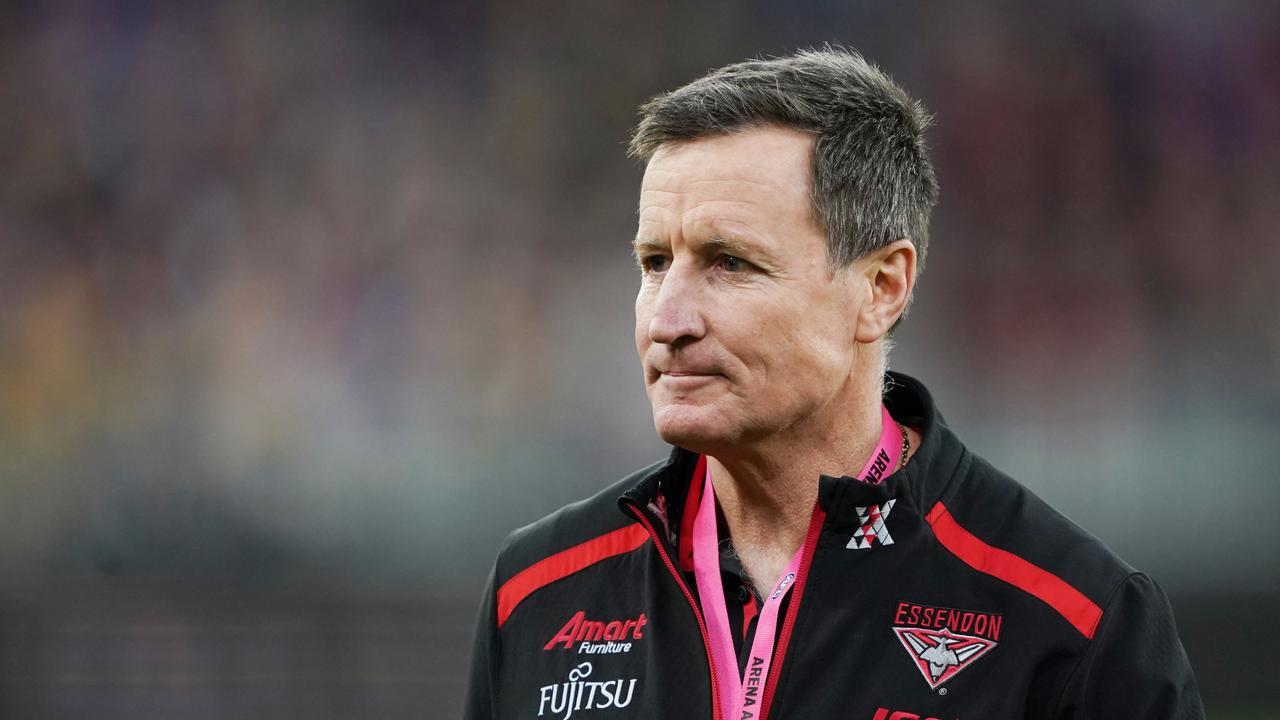 John Worsfold will have one last season as coach of Essendon before Ben Rutten takes over. Photo: Michael Dodge/AAP Image.