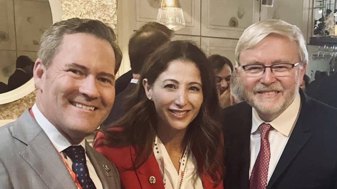 Kevin Rudd has been doing the rounds in the Republican National Convention including with Michael Waltz, who served with Australians in Afghanistan.