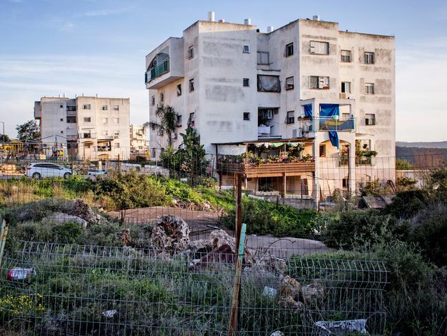 Fences and walls separate Emmanuel, an ultra-orthodox Jewish settlement in the Palestinian West Bank, from its Palestinian neighbours. Picture: Franck Bessiere