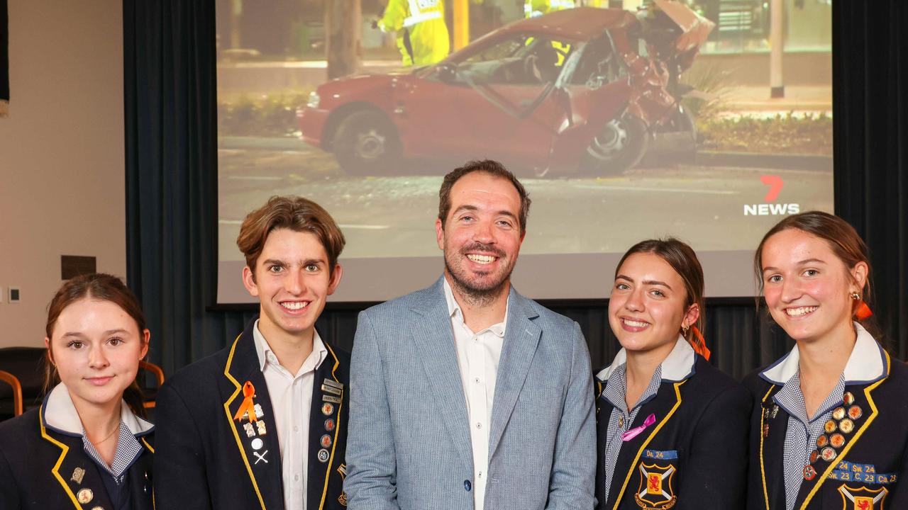 Students stirred by Ben’s story of survival post-horror crash