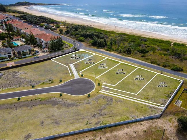 Five of the six Dunes Estate lots in Yamba have sold for over a million each.