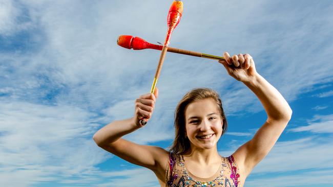 Australian rhythmic gymnast Lidiia Iakovleva.