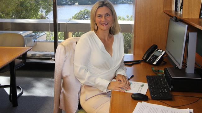 Noosa's first female mayor Clare Stewart on her first day in the top job.