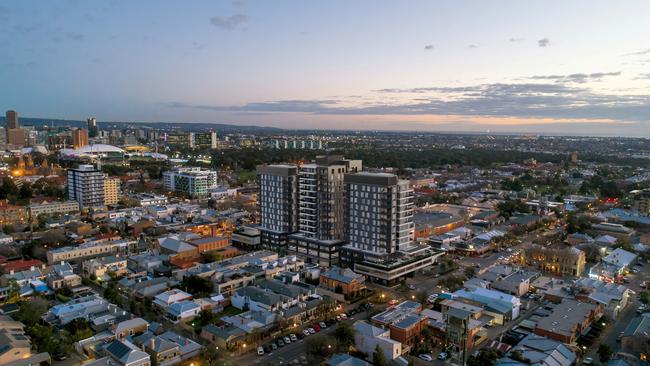 Architect's render of the development at 88 O’Connell St, North Adelaide. Picture: Commercial &amp; General / Woods Bagot