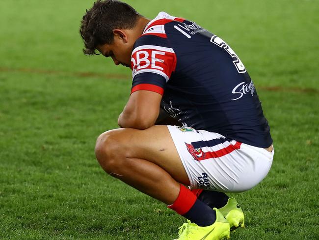 It was a tough night at the office for Latrell Mitchell.