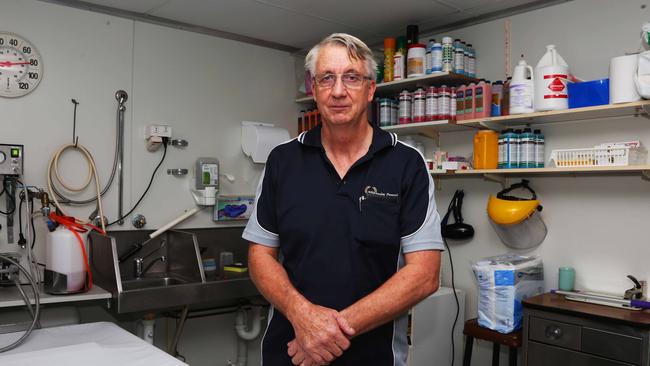 Owner of Whitsunday Funerals and Crematorium, Jeff Boyle, at his Proserpine morgue.