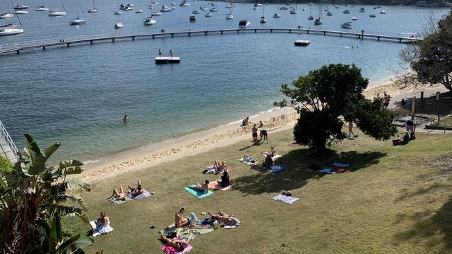 Redleaf Beach is open today for sunbathers.