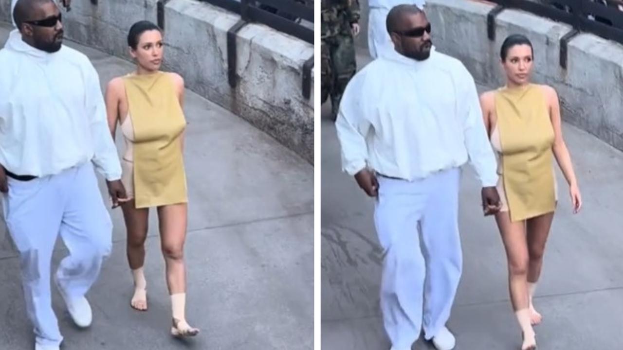 Troubling detail in new video of Kanye and Aussie wife at Disneyland ...