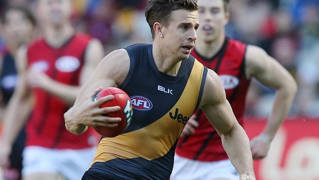 Rumours continue to swirl about the playing future of Brett Deledio. Picture: Wayne Ludbey