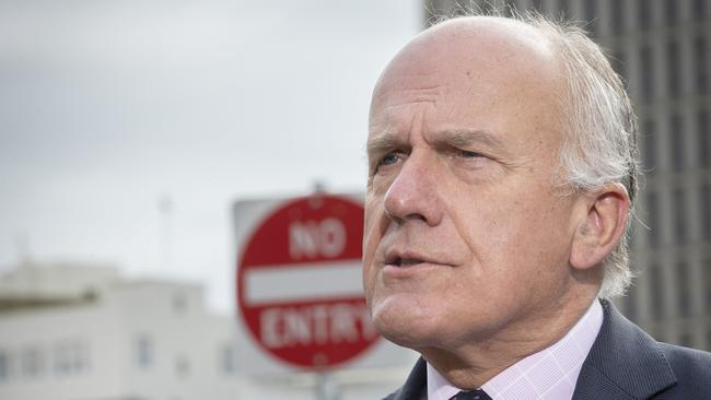 Transport Eric Abetz says the state government has “not ruled out” light rail on the Northern Suburbs Transit Corridor. Picture: Chris Kidd