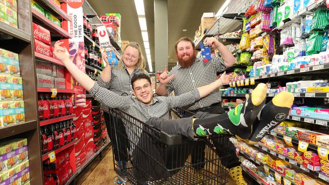 Hollywell Drake's staff assistant Manager Nathan Gardner (beard), Laura Parviainen and Ajdin Havic. Picture Glenn Hampson