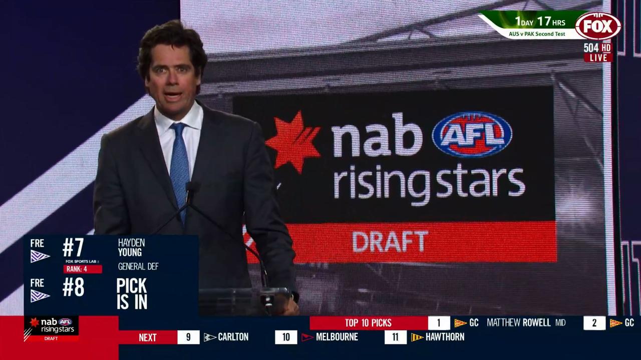 AFL CEO Gillon McLachlan at the 2019 Draft.