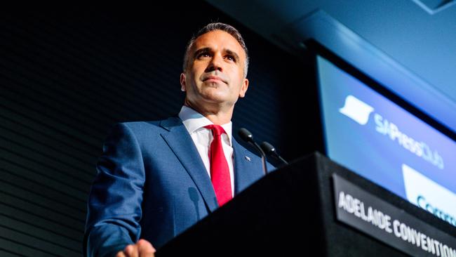 SA Labor leader Peter Malinauskas made the promise at the party’s state convention on Saturday – one day after going head-to-head with Premier Steven Marshall at an SA Press Club debate. Picture: NCA NewsWire / Morgan Sette