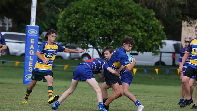 Day 1 of the King of the Country junior rugby union tournament at the Gold Coast Eagles Rugby Union Club. Under-15s: 10.40am: USQ Saints v Invitational Barbarians USQ Player No Barbarians Player No Pic Mike Batterham