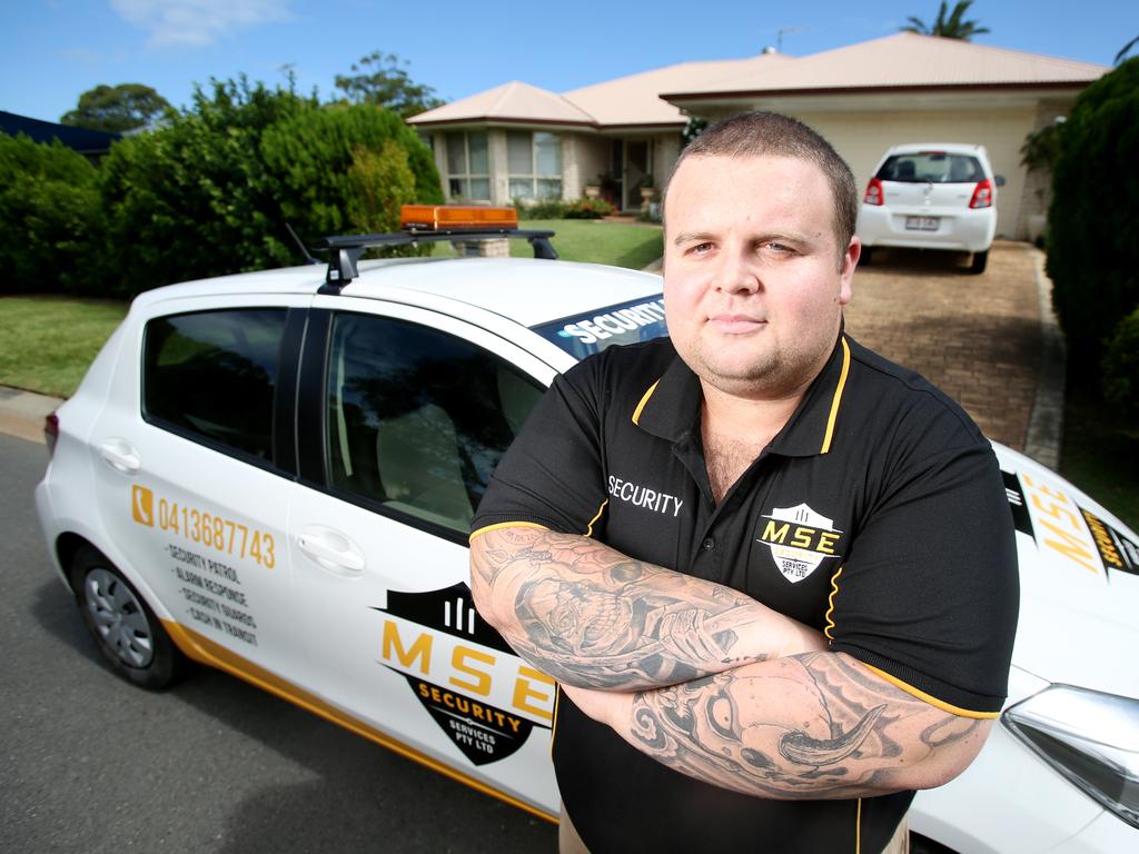 Shane Logan, director of MSE Security Services, is offering to patrol the streets of Richlands which is facing a surge a youth crime. Picture: Steve Pohlner