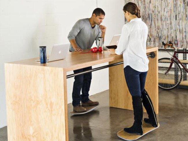 Convincing your employer to get you a newfangled standing desk is another option.