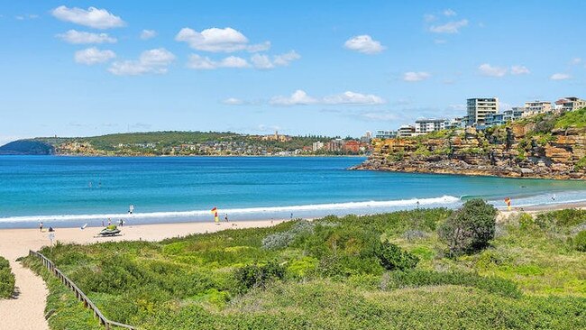 The beautiful view from 52 Ocean View Rd overlooking the beach. Picture: Clarke &amp; Humel