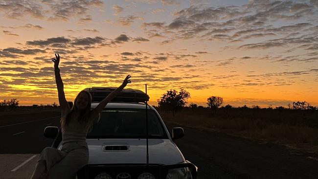 Victoria Highway at sunrise.