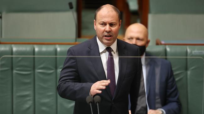 Treasurer Josh Frydenberg announced Australia’s economy grew by just 0.7 per cent in June quarter. Picture: NCA NewsWire / Gary Ramage